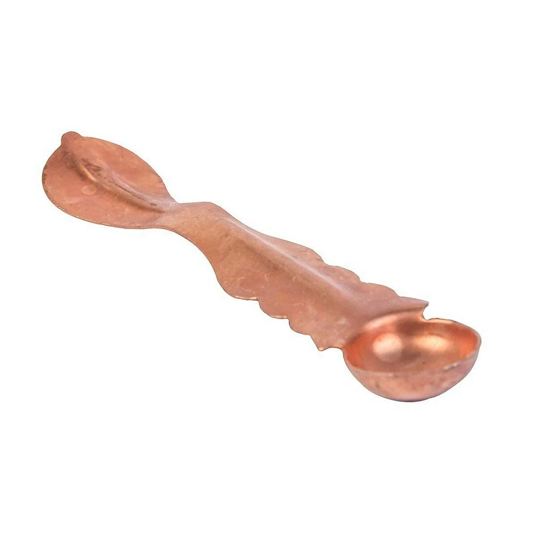 Pooja Lota and Spoon Copper charnamrit Set - Handmade Pure Copper kalash and spoon - Image 2