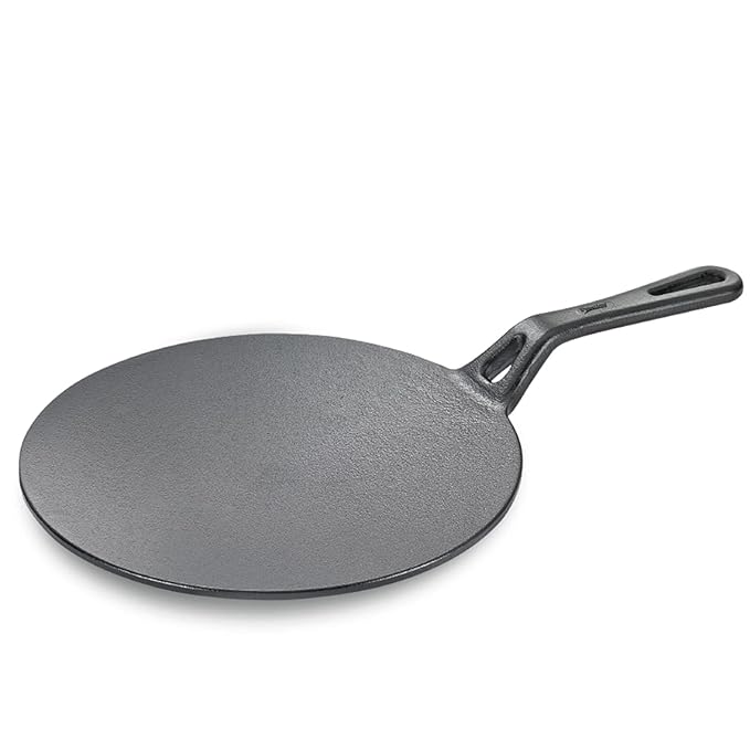 Prestige Cast Iron Concave Tawa, 250 mm - Image 2