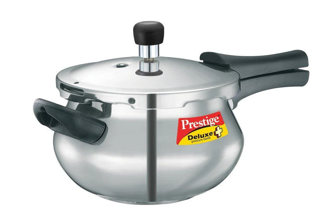 Prestige Deluxe Plus Aluminium Outer Lid Mini Pressure Handi, 3 Litre, Silver
