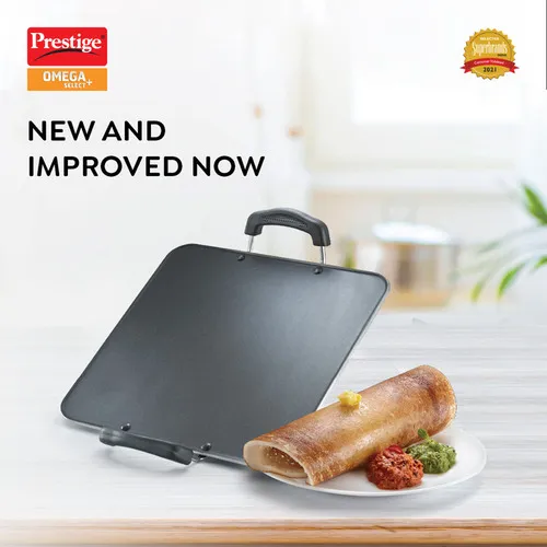Prestige Omega Select Plus Non-stick Square Tawa, (Black) - Image 3