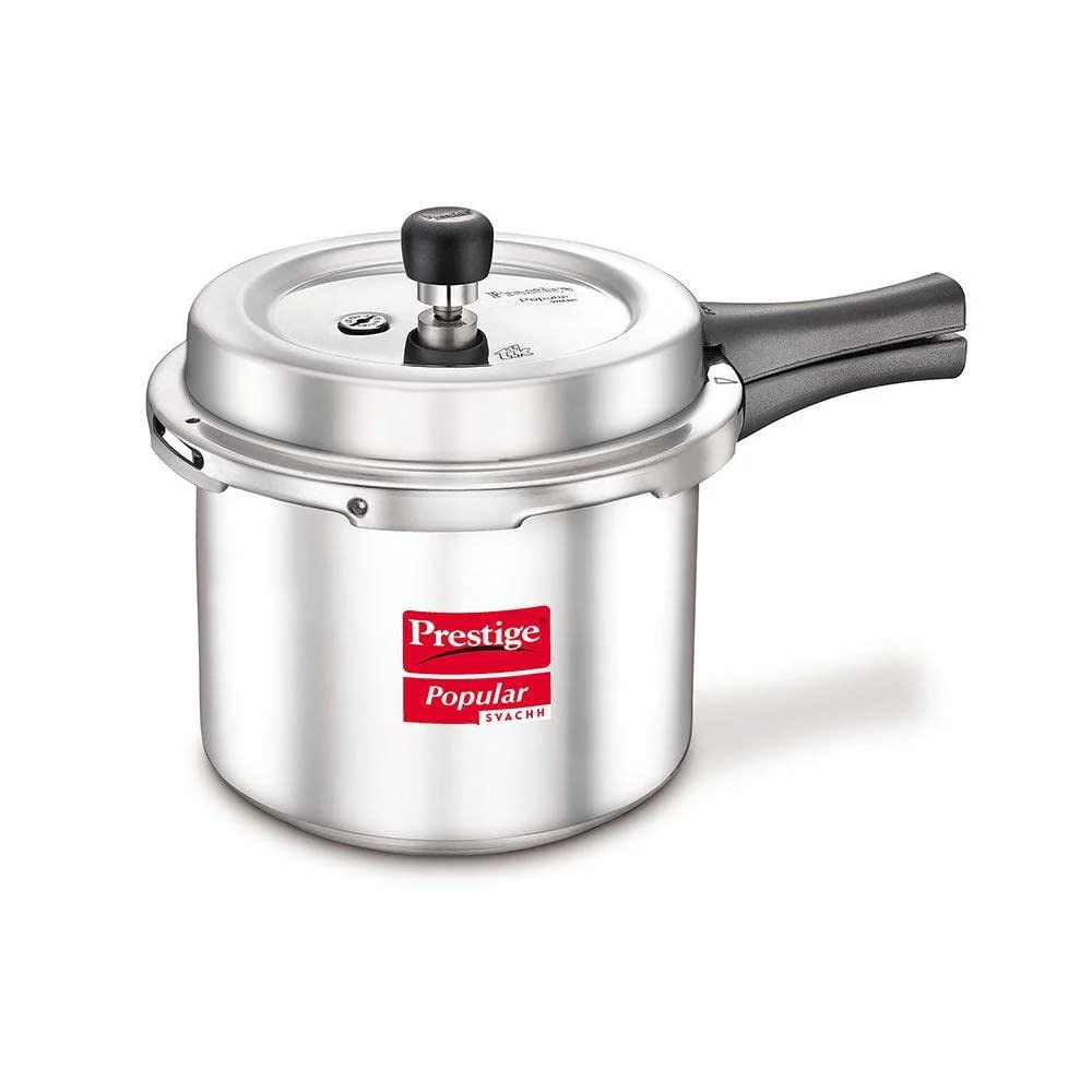 Prestige Svachh Popular Aluminium Pressure Cooker, 2 Liter Tall