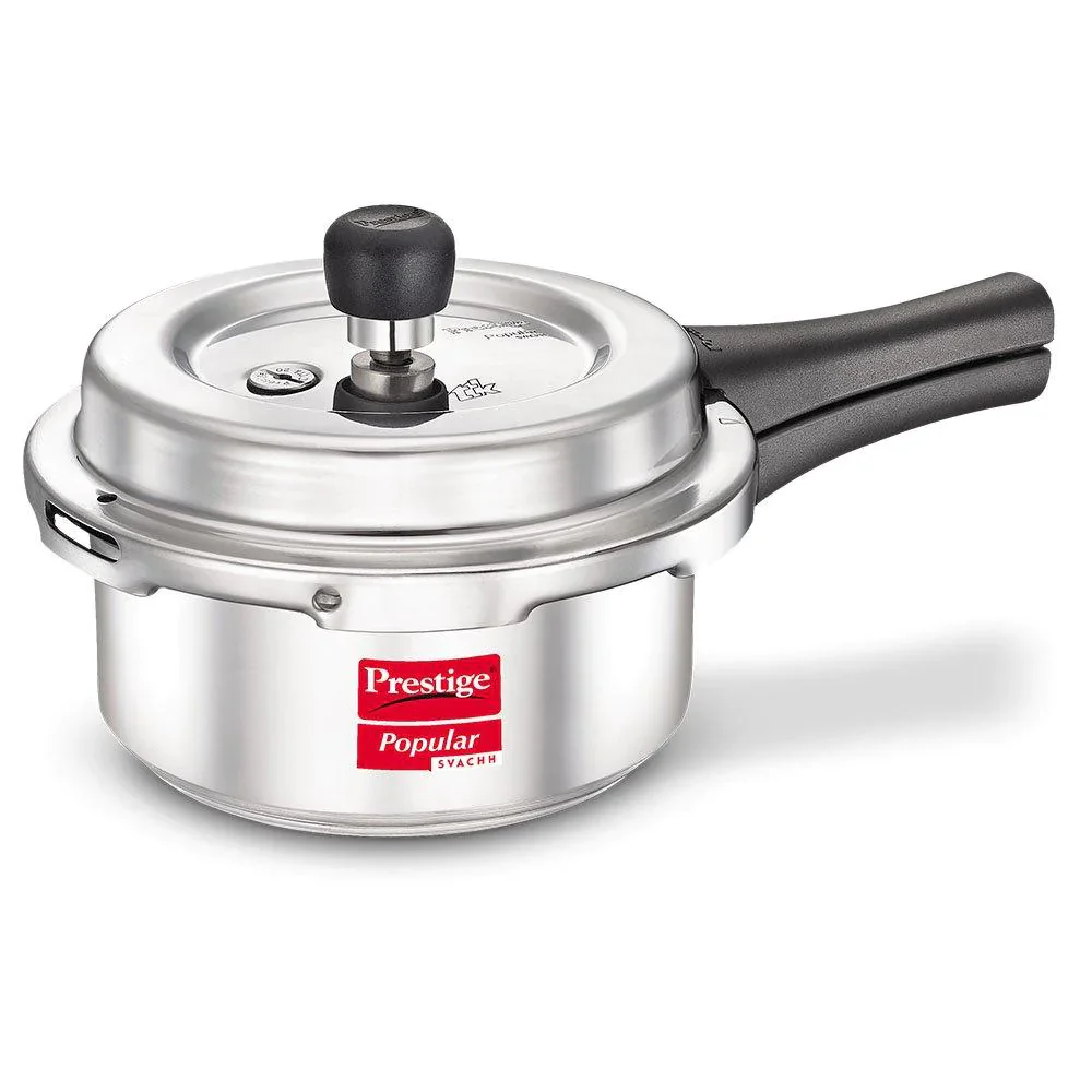 Prestige Popular Aluminium Pressure Cooker, 2 Litres Svachh