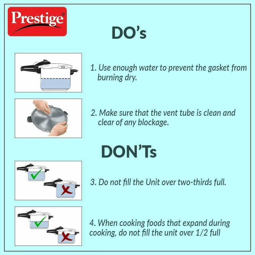 Prestige Svachh Clip-on Mini Hard Anodized 3 Litre Pressure Handi Cooker - Image 2