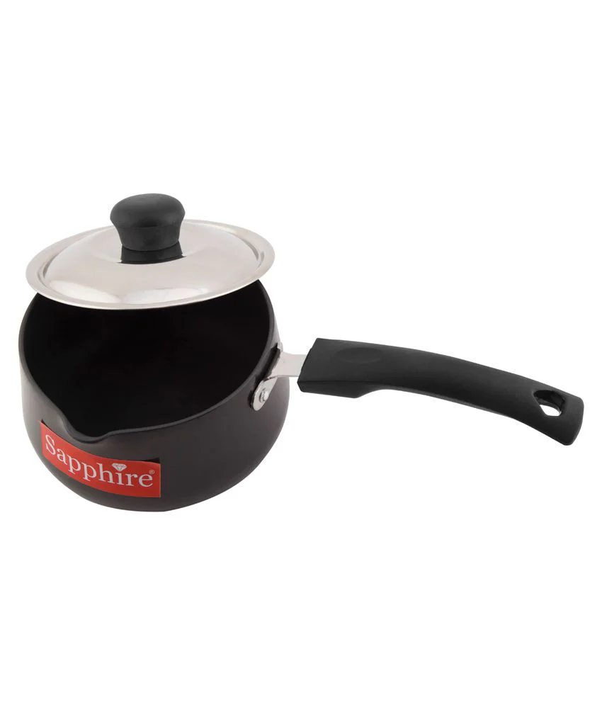 Sapphire Hard Anodised Milk pan with lid