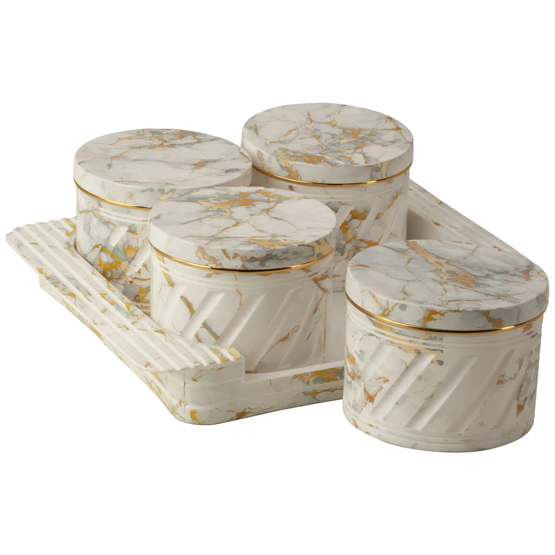 Selvel Polypropylene Utility/serving Container (Pack of 4, White) Assorted) Italian 4 - Image 2