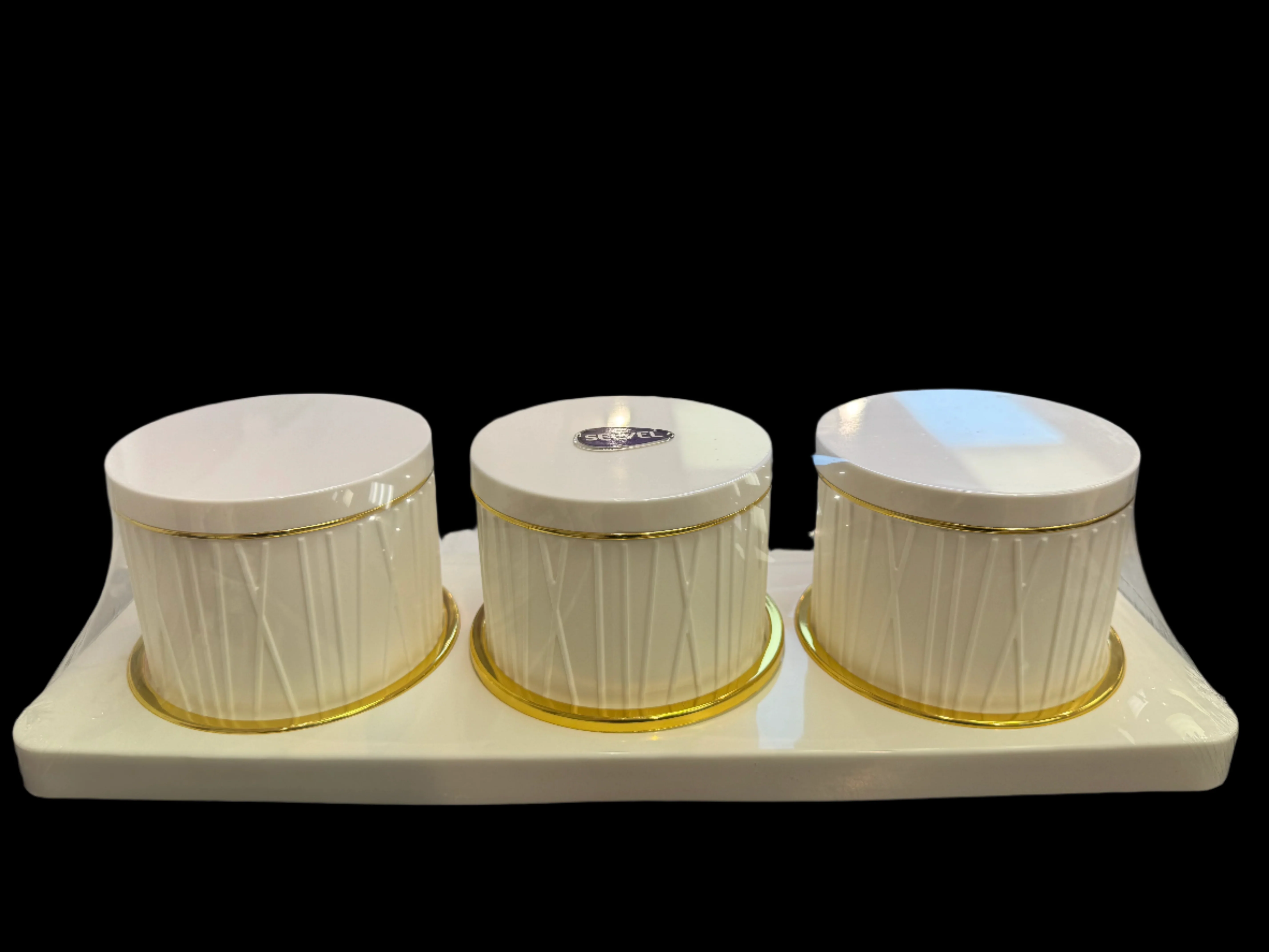 Selvel Polypropylene Utility/serving Container Dune (Pack of 3)