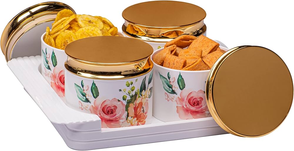 Selvel Polypropylene Utility/serving Container lily (Pack of 4)