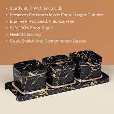Selvel Polypropylene Utility/serving Container (Pack of 3 )Italian Square (2 Colour) - Image 3
