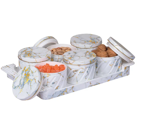 Selvel Polypropylene Utility/serving Container (Pack of 6) Round (2 Colour)