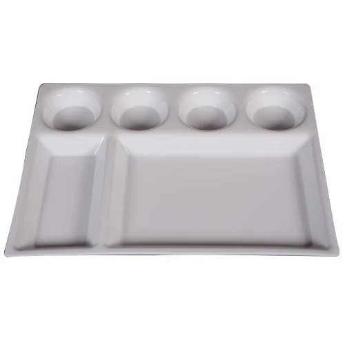 SERVEWELL Melamine 6 Partition Plate 1pc