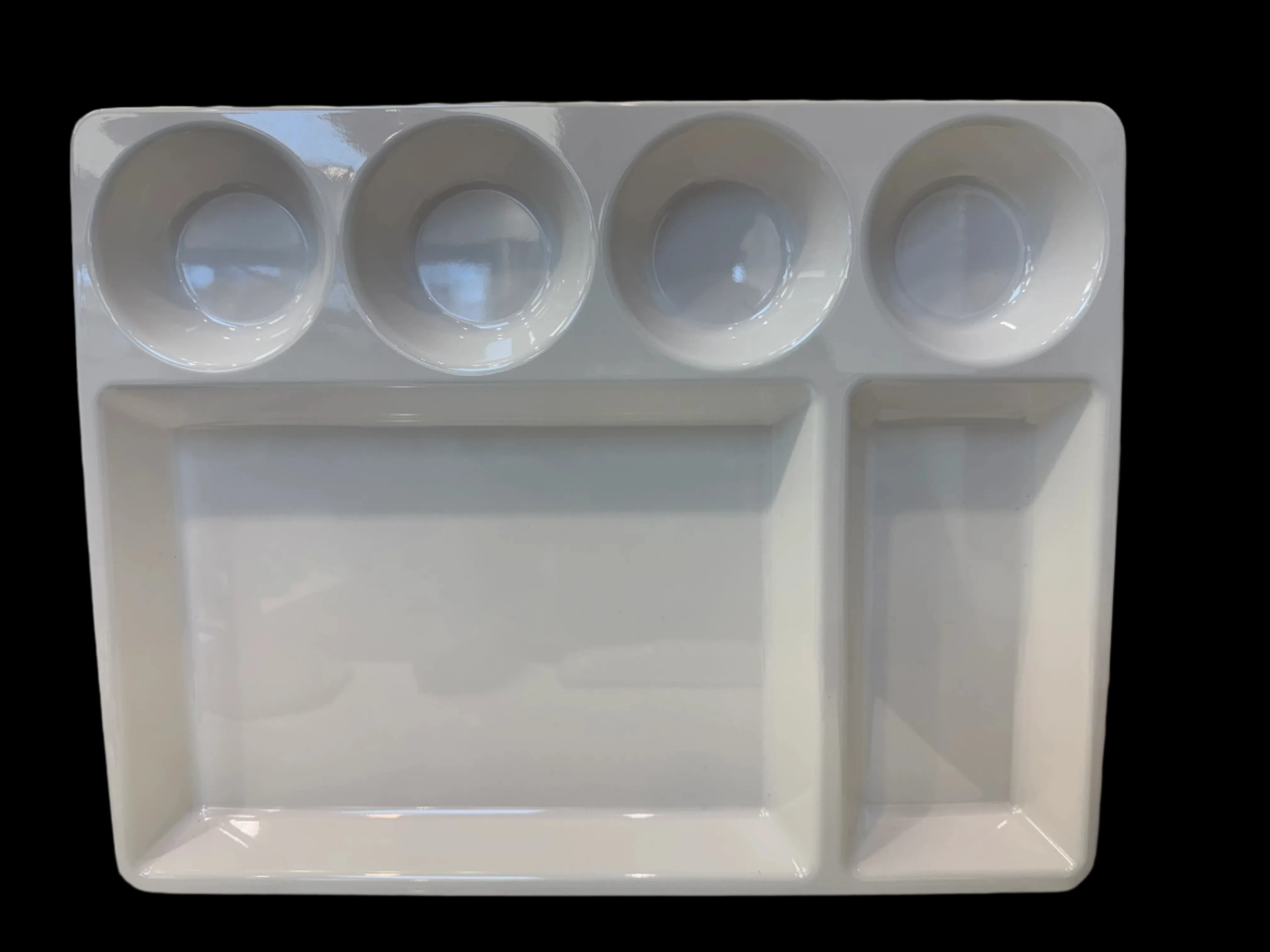 SERVEWELL Melamine 6 Partition Plate 1pc - Image 2