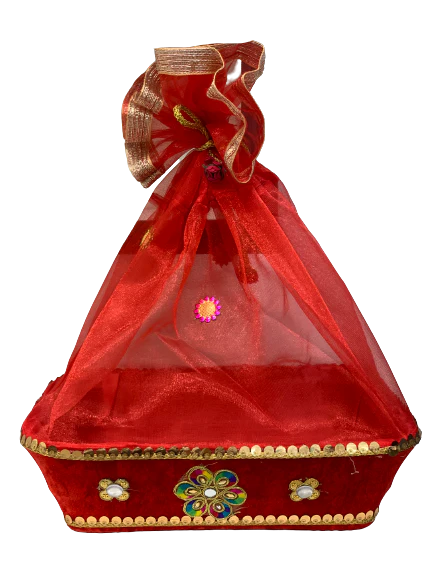 Shagun/hamper Rectangle Tokri/box medium