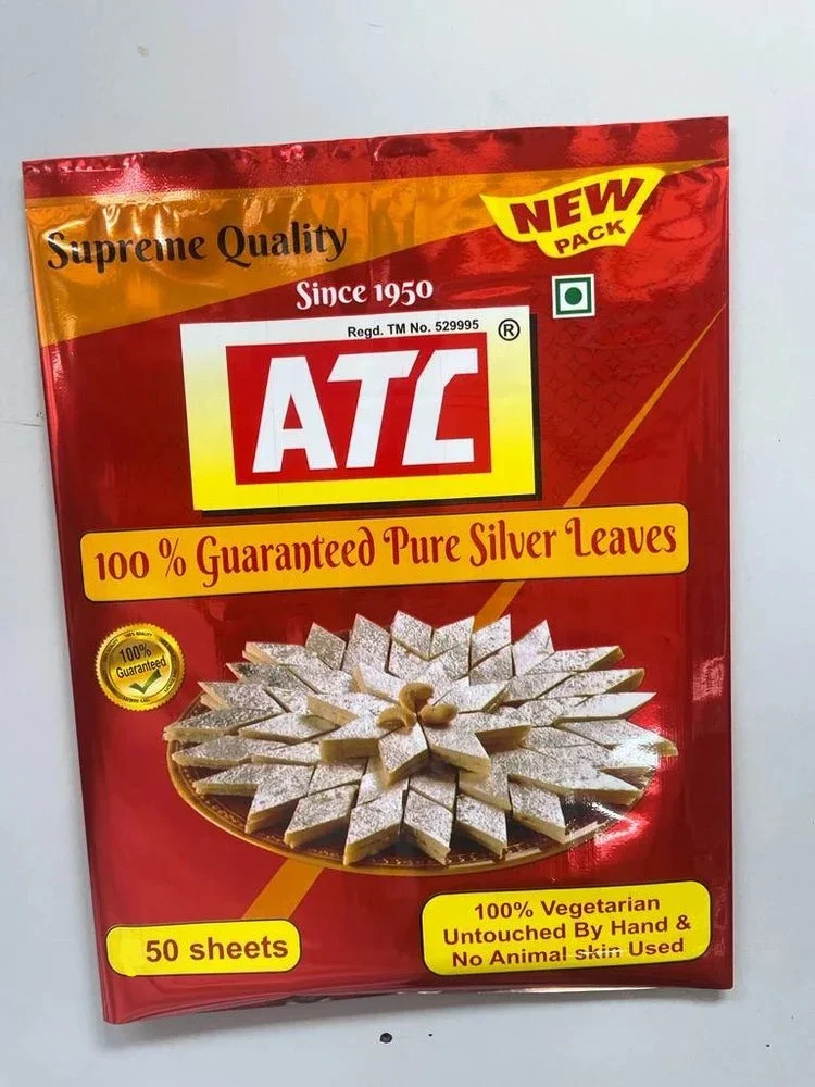 Silver leaves/ chandi Vark/ silver vark 25 Sheets/ 50 sheets/ 150 sheets