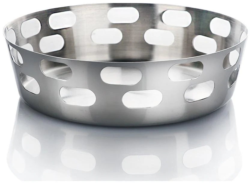 STAINLESS STEEL BREAD BASKET WITH CAPSULE HOLE