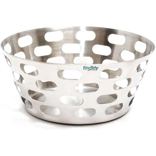 STAINLESS STEEL BREAD BASKET WITH CAPSULE HOLE - Image 2