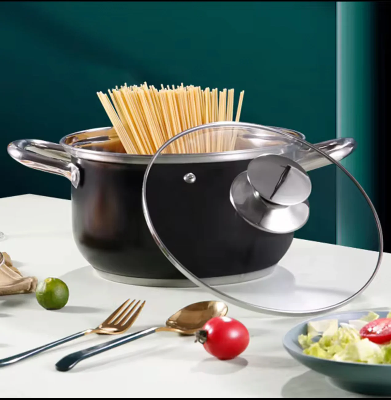 Stainless Steel Cooking Pot with lid -(8 Pcs Set) - Image 3