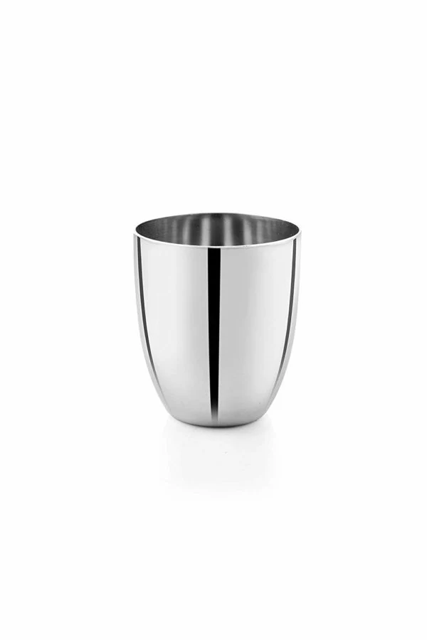 Stainless Steel drinking Glass height 10cm