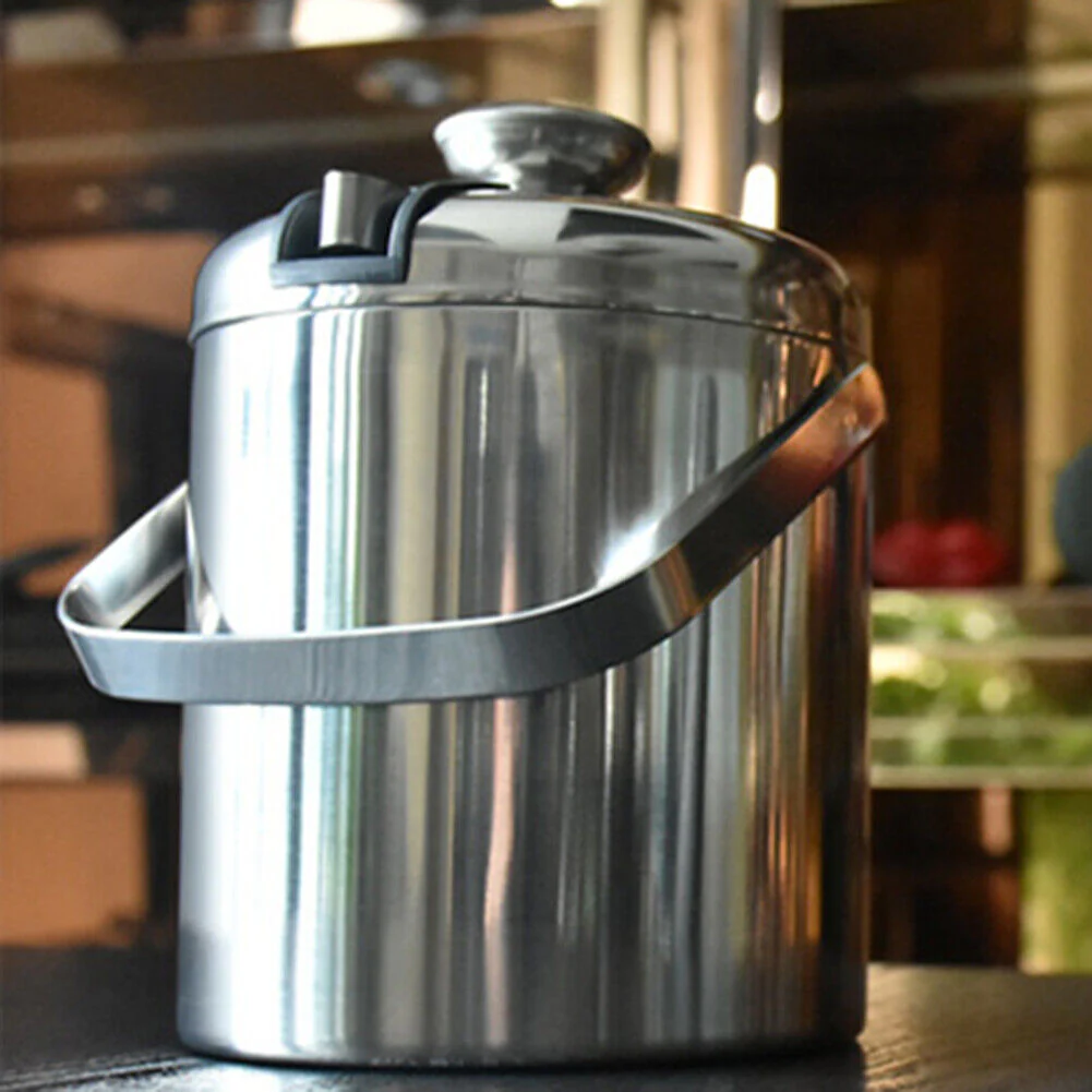 Stainless Steel Ice Bucket with ice clip