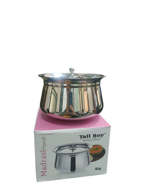 Stainless Steel Plain Heavy Gauge Mirror Finish Handi Tallboy 1pc - Image 2
