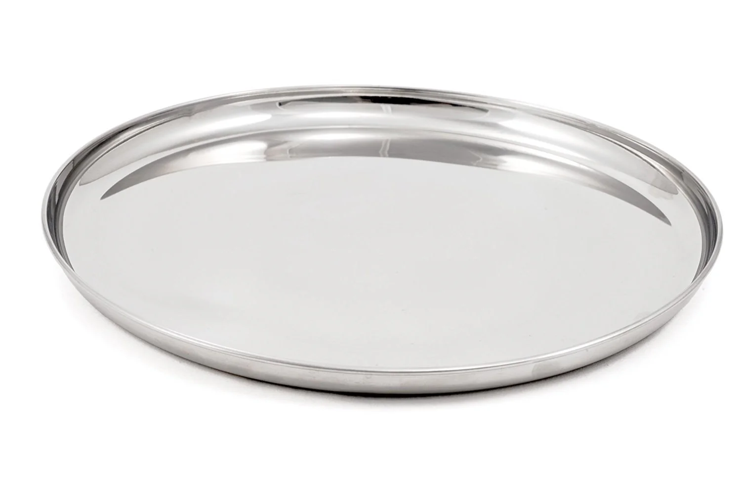 Stainless steel sapphire plain Thali/Plate Sapphire 3 Sizes