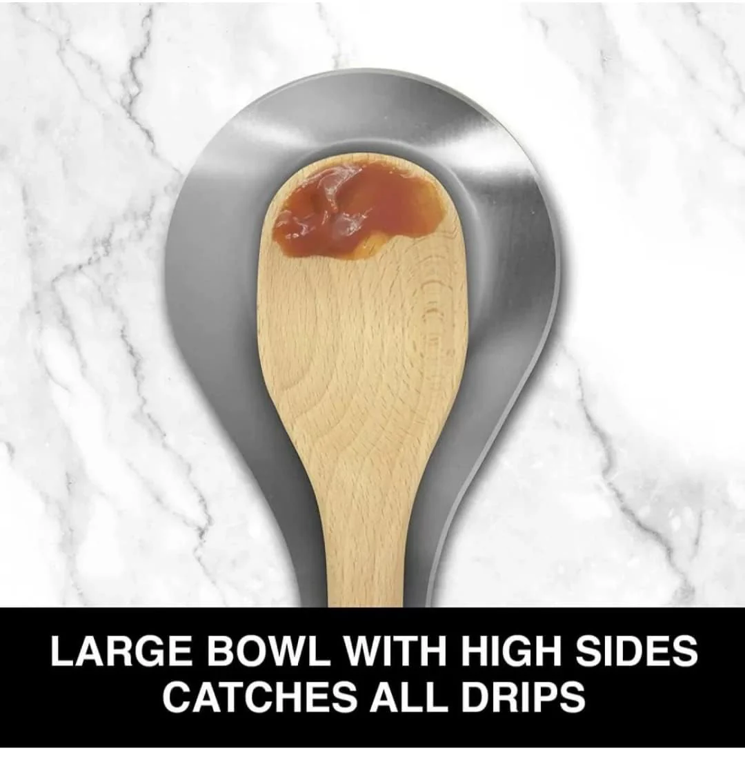 Stainless Steel Spoon Rest, for Holding Messy Spoon After Stirring Holding| Cooking - Image 3