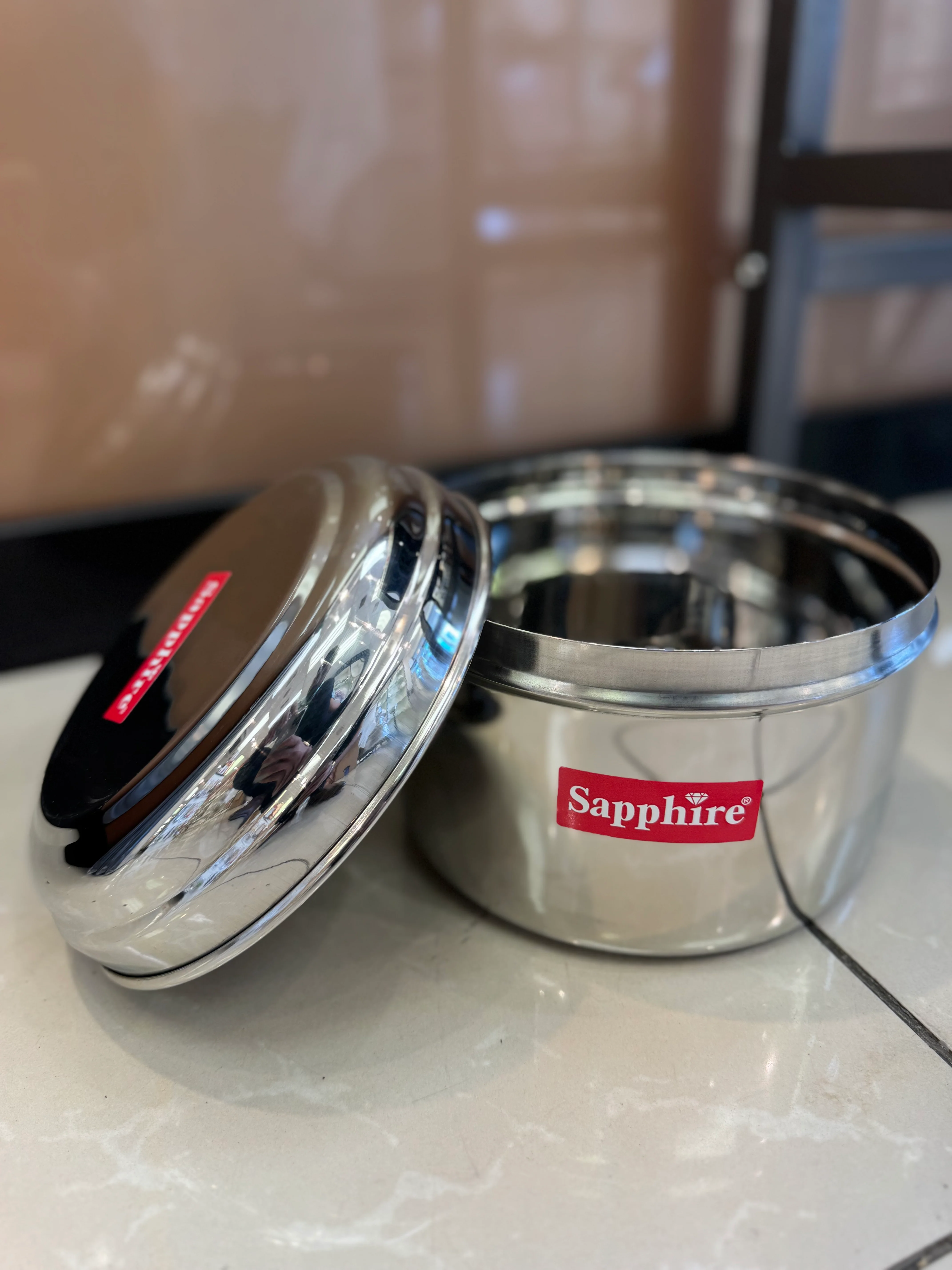Stainless steel storage container/ dabba (Sapphire) - Image 3