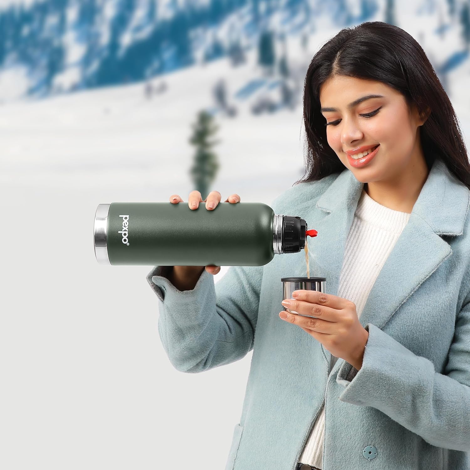 Stainless Steel Vacuum Insulated Flask/thermos - 970ml - Image 4