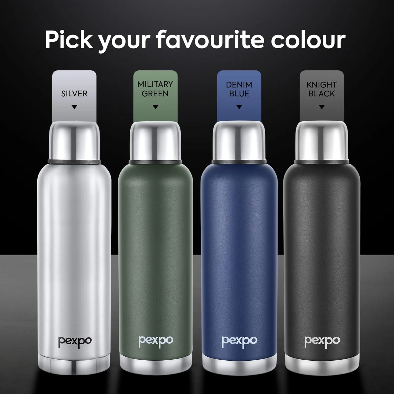 Stainless Steel Vacuum Insulated Flask/thermos - 970ml - Image 8