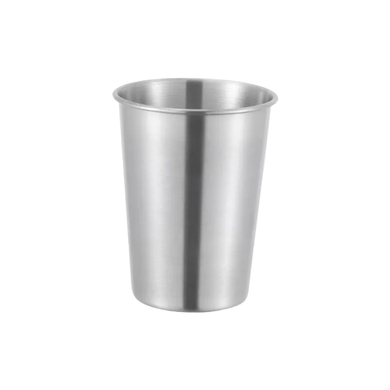 Brushed Steel Water/ Beer Tumbler glass 350ml - Image 3