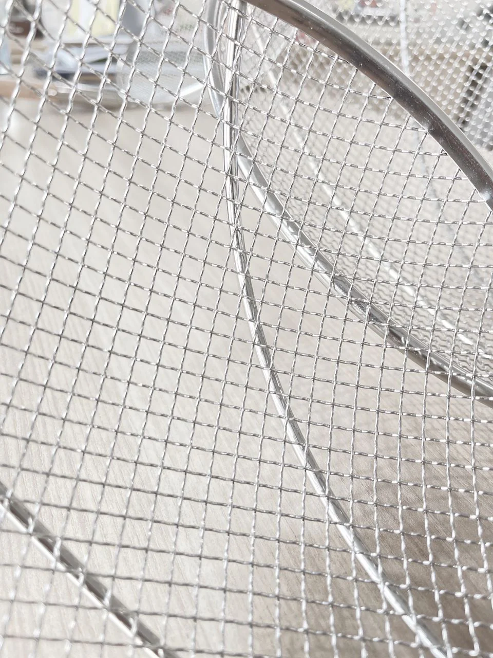 Stainless Steel Wire mesh Strainer with Wooden Handle - Image 2