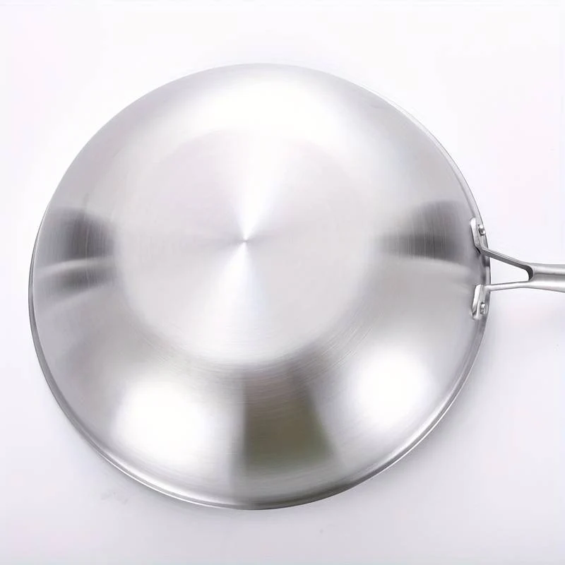 Stainless Steel Wok Non Stick Frying Pan Pot and pans Tri-ply - Image 5