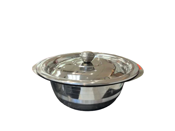 Steel Serving bowl with lid