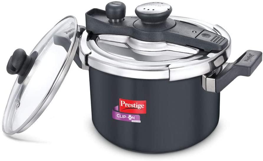 Svachh Clip-on 5 Litre Hard Anodised Pressure cooker