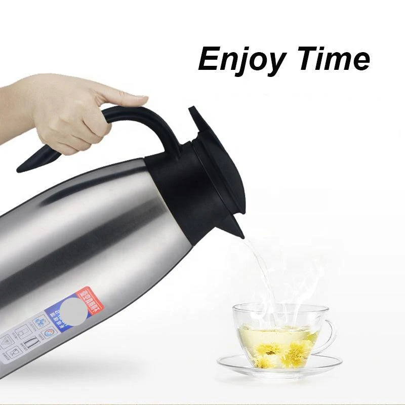 Insulated Stainless Steel 2l Hot Tea Water Flask Kettle - Image 2