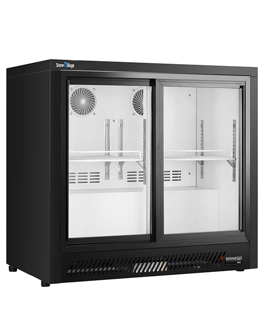 Under Bench Double Sliding Door Bar Cooler BT-900FY