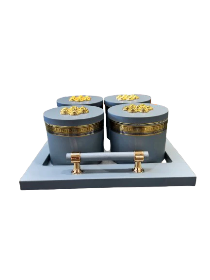 Utility/serving Container Phantom Plus 4 Set Acralic Containers with Airtight Lid (4 colours) - Image 6