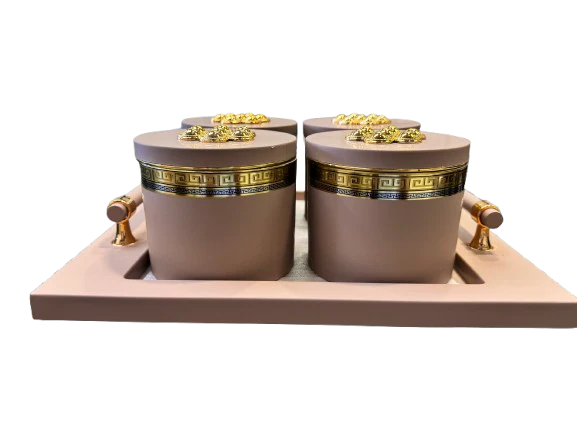 Utility/serving Container Phantom Plus 4 Set Acralic Containers with Airtight Lid (4 colours) - Image 8